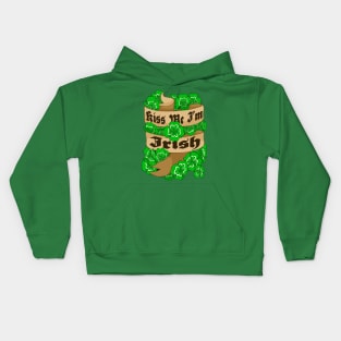 Kiss Me I'm Irish Kids Hoodie